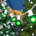 thumbnail image 6 of Novelty Lights 25 Feet Green G30 Globe Outdoor Patio String Lights, White Wire, 6 of 7