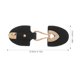 thumbnail image 5 of HEALEEP 1Par De Cuero Y Metal Para Ropa Decorativa En Color Negro, 5 of 6