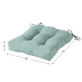 thumbnail image 7 of Greendale Home Fashions Tufted Outdoor 20'' x 20'' Seat Cushion, Seaglass, 7 of 7