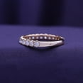thumbnail image 3 of Round Cut Lab Grown Diamond Eternity Engagement Wedding Band Ring For Women In 10K Rose Gold EGL Certified(Color G,Clarity VVS2,0.85 Cttw)-9.5, 3 of 6