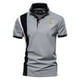 thumbnail image 1 of Polo 100% de algodón con bordado de insignia para hombre, Polos de manga corta con retazos para hombre, ropa de verano de calidad para hombre, 1 of 5