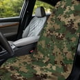 thumbnail image 3 of Xixirimido Army Green Camouflage Print Car Seat Cover Towel Sweatproof Gym Seat Protector with Non-Slip Backing Universal Fit Front Seat Mat for Sports, Beach, Swimming2Pack, 3 of 8