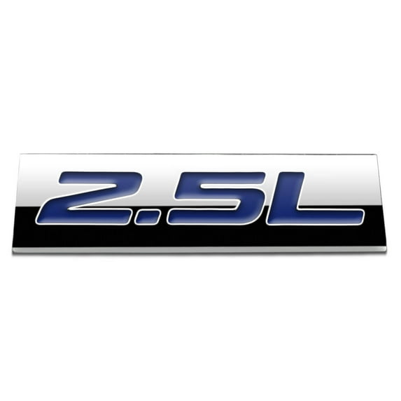 DNA Motoring EM-AS-25L-BL METAL EMBLEM CAR BUMPER TRUNK FENDER DECAL LOGO BADGE CHROME BLUE 2.5L 2.5 L