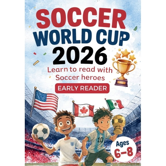 Soccer World Cup 2026 - Learn to read with soccer heros - Early Readers, ages 6-8, (Paperback)