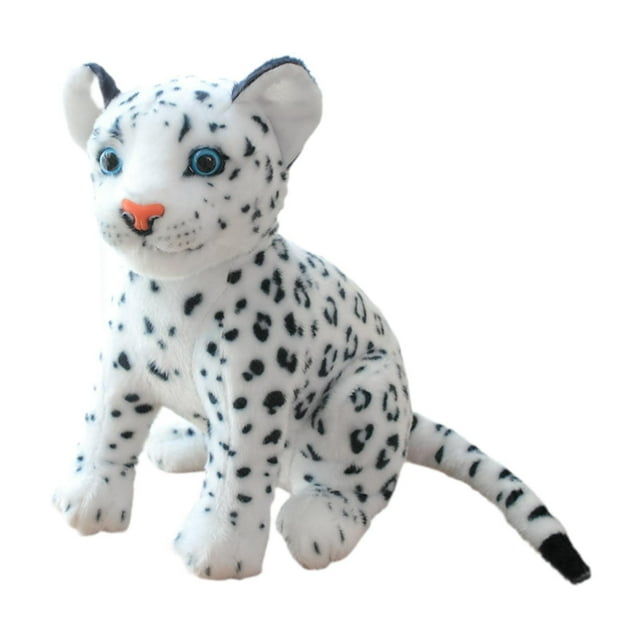 Muñeco de peluche de leopardo, adorno para decoración del hogar, regalo realista decorativo 23 cm