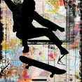thumbnail image 2 of LightBoxJournal 12x12 Gold Ornate Wood Framed with Double Matting Museum Art Print Titled - Extreme Skate Boarder 1, 2 of 4