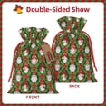 thumbnail image 2 of Xecao Santa Claus And Gnomes Print Burlap Gift Bags with Drawstring and Gift Tags, Gift Bags, Burlap Bags, Jute Bags for Party, Christmas, DIY Craft Bags-Small, 2 of 9