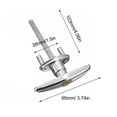 thumbnail image 4 of For Rolling Shutter Door Garage Door Lock T Handle Universal Replacement S9V3, 4 of 7