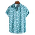 thumbnail image 1 of Vintage Short Sleeve Shirt Men Hawaiian Shirt 2022 Summer New Floral Print Beach Shirts Men Clothing Camisa Hawaiana Hombre Xxl, 1 of 4
