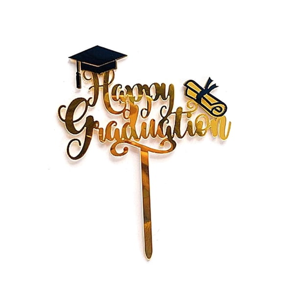 SDFGTstore Acrylic Cake Toppers Perfect for Graduations Bachelor Cap Cupcake Toppers