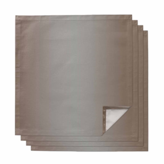 Brown Gray Ombre Cloth Napkins, Modern Gradient Abstract Art Washable and Reusable Dinner Napkins Set of 4, Table Napkin for Kitchen Party Birthday Wedding Hotel Housewarming 20"x20"