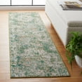 thumbnail image 2 of SAFAVIEH Madison Nita Abstract Runner Rug, Green/Blue, 2'2" x 8', 2 of 7