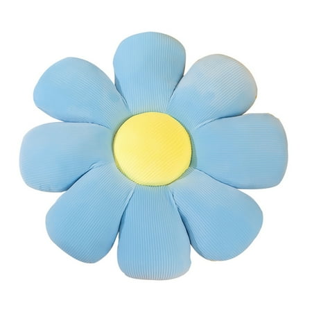 

Daisy Flower Seat Cushion Flower Throw Pillow Stuffed Chair Cushion Toy Indoor Ornament for Girls