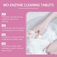 Effervescent stain removal tablets for clothing with bioenzymes for