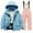 Pink, variant on Mercatoo Boys and Girls Children's Ski Suits Girls Outdoor Thick Windproof Boys Baby Big Children Ski Clothes Equipment Suit Women Sweats Suits