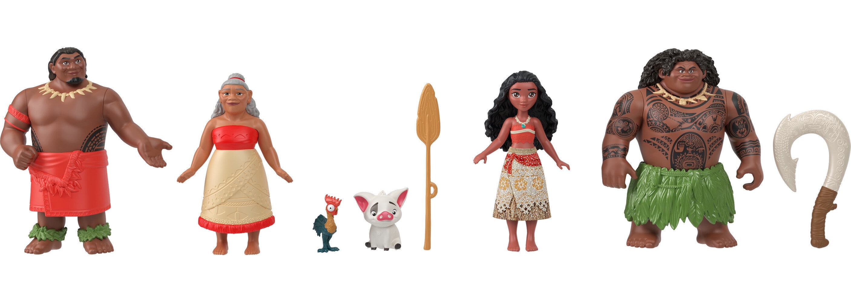 Disney Princess Moana Story Pack with 1 Moana Small Doll, 5 Character Figures and 1 Accessory