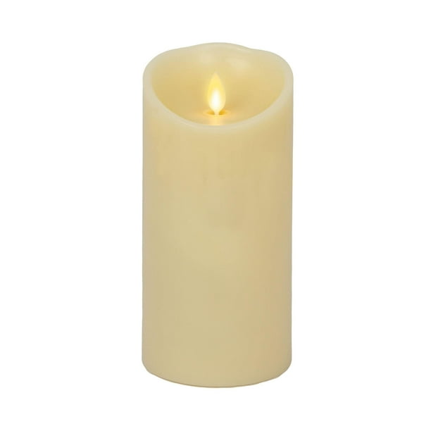 Vela LED sin llama Luminara Moving Flame Pillar Ivory