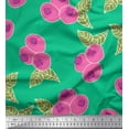 thumbnail image 1 of Soimoi polyester Crepe Fabric Leaves & Berries Fruits Decor Fabric Printed Yard 52 Inch Wide, 1 of 3