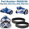 thumbnail image 3 of Pistas Limpieza Neumáticos Robot Ruedas 4 Piezas Altas Las Elásticas para Zodiac MX8 MX6, 3 of 9