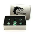 thumbnail image 2 of Old School Dice & Accessories Poly Set - Metallic Green (7) New, 2 of 2