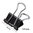 thumbnail image 3 of Staples Small Metal Binder Clips Bulk PK Black 3/4" Size with 3/8" Capacity 480114, 3 of 6