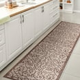 thumbnail image 5 of JONATHAN Y SANTA MONICA 2 x 10 Runner Rug, Madrid Vintage Filigree Textured Weave - Taupe/Espresso, SMB107C-210, 5 of 5