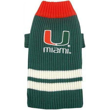 Pet Miami Hurricanes Sweater Small
