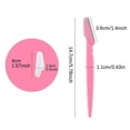thumbnail image 4 of Eyebrow Razor, 60 Pcs Eyebrow Razors Multipurpose Exfoliating Tool Trimming and Shaving Grooming Eyebrow Face Razor and Eyebrow Shaper For Women and Man With Precision Cover,3 Colors, 4 of 4