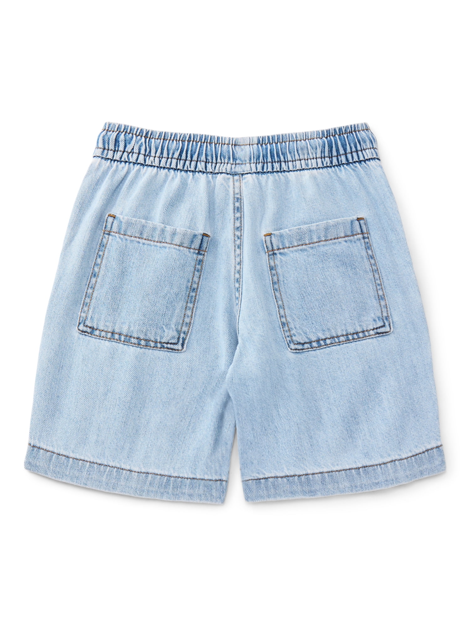 Wonder Nation Boys' Pull On Denim Shorts, Sizes 4-16 & Husky