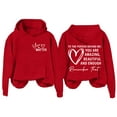 thumbnail image 4 of VISALY Hoodies Pullover Graphic Sweatshirts Hoodie Dear Person Behind Hoodie Enough Hoodie Unisex Hoodie Casual Sweaters Pullover Sweater Women Basic Tops Red Xl, 4 of 4