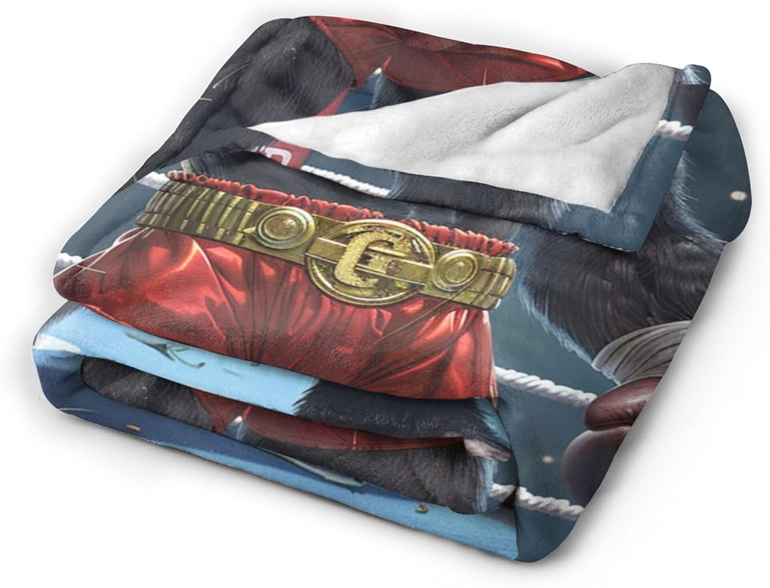 Gorilla Boxing Blanket Funny Boxing Throw Blanket Boxing Gifts and Decor Boxing Blanket for Men Boys Girls Women Soft Warm Cozy Fleece Blanket for Couch Sofa \u200bBed 80"x60"