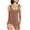 Brown, variant on Women Waist Trainer Slimming Bodysuit Slim Full Body Shapewear Seamless Scoop Neck Jumpsuits Tops
