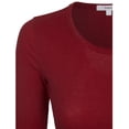 thumbnail image 4 of KOGMO Womens Longsleeve Plain Basic Crew Neck Cotton Thermal T Shirt Top (S-3X), 4 of 7