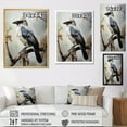 thumbnail image 4 of Designart "Avian Plumed Thoughtfulness" Animals Floater Framed Wall Art Print, 4 of 7