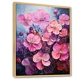 thumbnail image 2 of Designart "Fantasia In Neon I" Violets Floater Framed Wall Decor, 2 of 5
