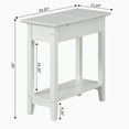 thumbnail image 4 of Convenience Concepts American Heritage Flip Top End Table with Charging Station and Shelf, White, 4 of 5