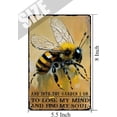 thumbnail image 5 of Vintage Art Tin Sign and Into The Garden I Go to Lose My Mind and Find My Soul Metal Tin Sign Bees Metal Tin Sign Garden Wall Decor Rustic Farmhouse Decor Flower Shop Decor 5.5x8 Inches, 5 of 7