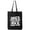 Black, variant on She's Everything He's Just Ken Cotton Canvas Tote Bag