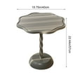 thumbnail image 3 of WEGFTDUOP Small Coffee Table 22" Mobile Small Round Table – Lightweight Plastic & Carbon Steel Corner Coffee Table for Bedroom, Living Room, Balcony, 3 of 6