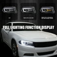 thumbnail image 2 of Spec-D Tuning Black LED Projector Headlights w/Sequential Turn Signal Compatible with 2015-2023 Dodge Charger with factory halogen headlights, 2 of 6
