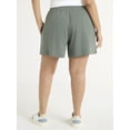thumbnail image 4 of Terra & Sky Women's Plus Size Pull On Knit Shorts, 7" Inseam, 4 of 6