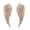 Rose Gold, variant on Women's 9K Gold Plated Angel Wings Crystal Ear Studs Luxury Earrings Jewelry