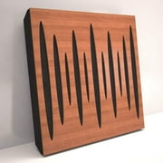 (2 Pack) Sound Absorption-Diffuse Acoustic Panel «Pulsar» for record studio | Wood laminated: (Cherry)