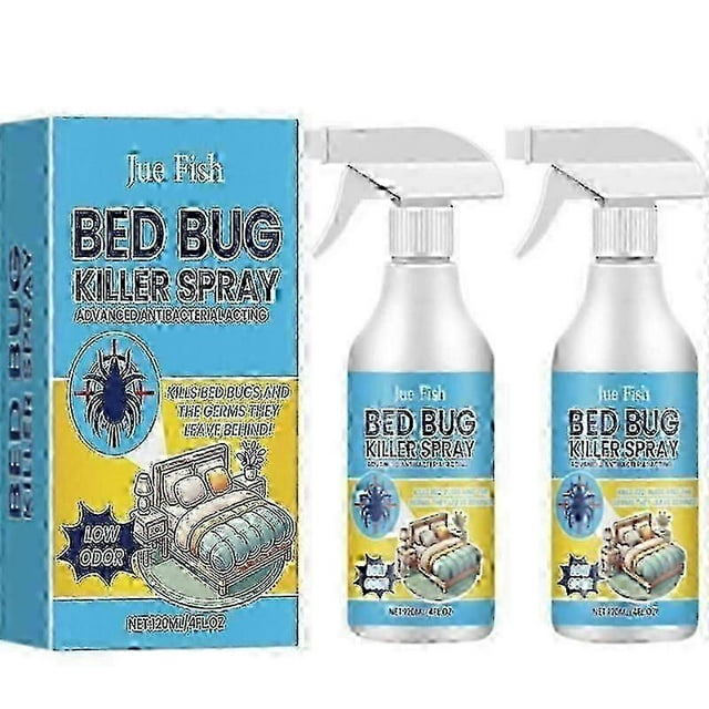 2pcs Dustmite Killing Spray Bed Bugs Remover Mitess Killer Natural Bed Bugs Eliminator For Bed Pillow Sheet Couch Cleaner