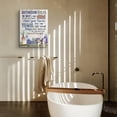 thumbnail image 7 of Bathroom Decor Canvas Wall Art Rustic Bathroom Rules Sign Picture Purple Bathroom Wall Decor Painting Framed Modern Artwork for Bathroom Toilet LaundryRoom Decor 16x20 inch, 7 of 7