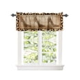 thumbnail image 2 of Kitchen Cafe Valance Curtain for Small Windows,Sexy Leopard High Heel Shoe Rod Pocket Short Valances Retro Wildlife Animal Skin Window Treatment Panel for Living Room/Bedroom/Bathroom,60x18in, 2 of 9