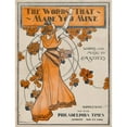 thumbnail image 2 of Anonymous 15x18 Black Ornate Wood Framed Double Matted Museum Art Print Titled - The Words that Made You Mine (1900), 2 of 5