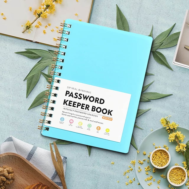 EGNMCR Mini Size Password Book A6 Loose Leaf Notebook With Thickened Skin Feel Student Notebook a notbook