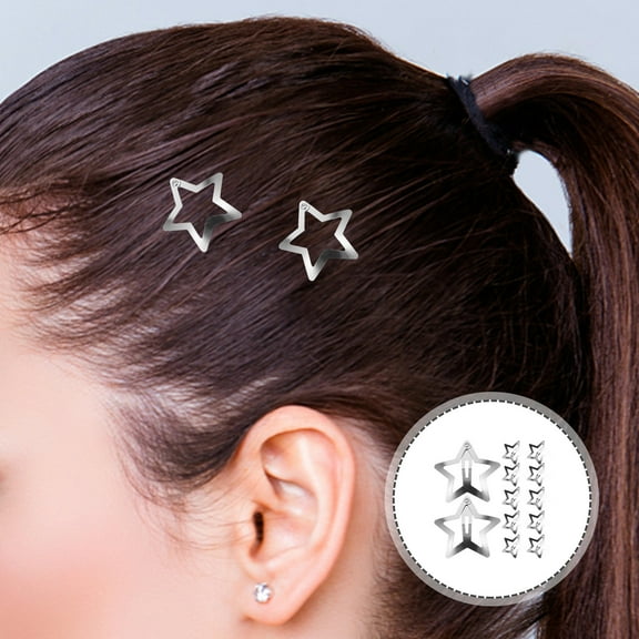KAKOWELY 20Pcs Small Star Hair Clips For Girls Cute Metal Hair Accessories For Parties