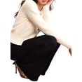 thumbnail image 5 of Cardigan for Women Spring Long Sleeve Button Down Work Office Sweaters Cute Winter Jacket Cream White M, 5 of 9